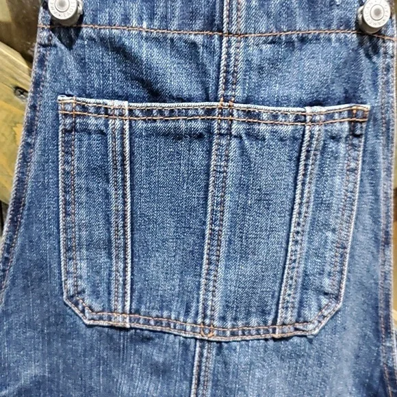 DENIM AEO AMERICAN EAGLE OUTFITTERS OVERALLS DISTRESSED RIPS SIZE SMALL - Picture 7 of 9